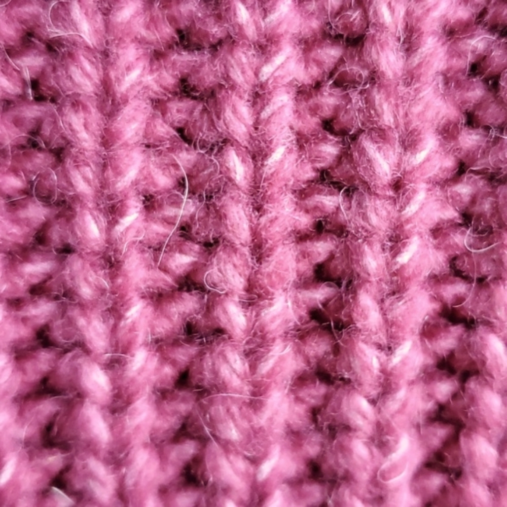 Anthropologie Ramona Dark Pink Vneck Cable Knit Sweater Chunky Oversized… - Picture 11 of 13